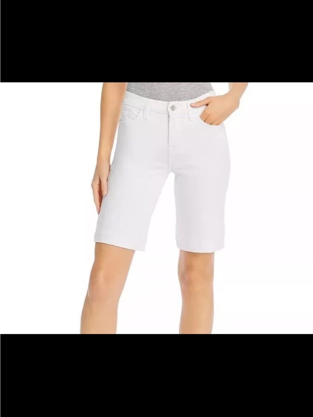 Jen7 by 7 for all mankind bermuda shorts White Size 0